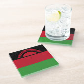 Vlag van Malawi Glazen Onderzetter (Schuin)