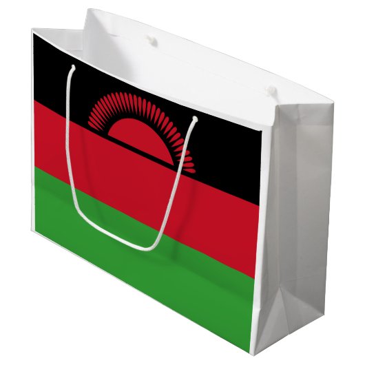 Vlag van Malawi Groot Cadeauzakje (Voorkant Gekanteld)