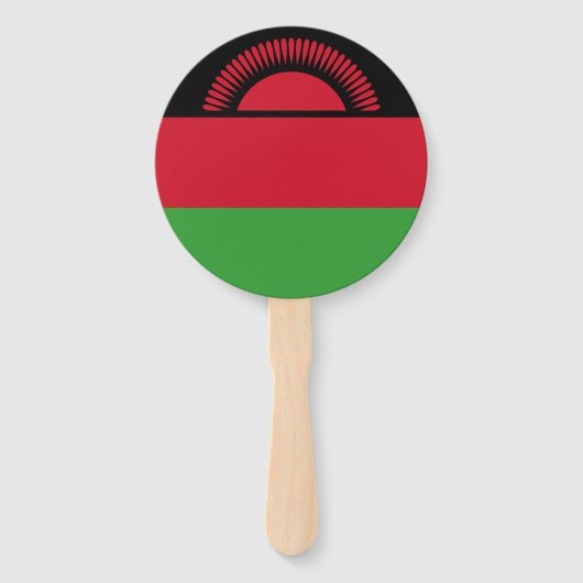 Vlag van Malawi Handwaaier (Voorkant)