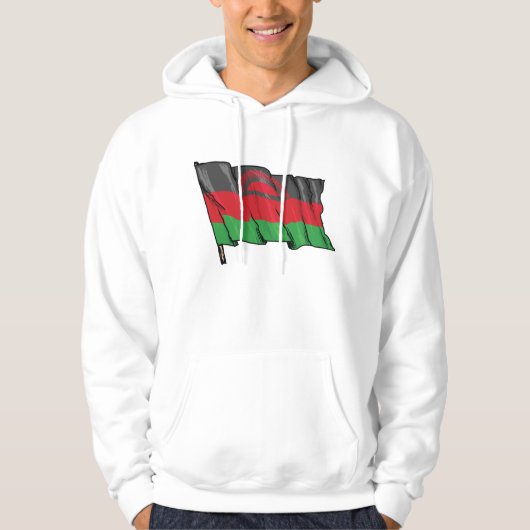 vlag van Malawi Hoodie (Voorkant)