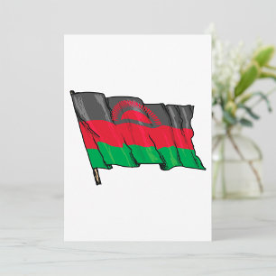 vlag van Malawi Kaart