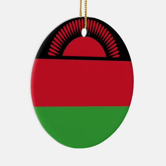 Vlag van Malawi Keramisch Ornament (Rechts)