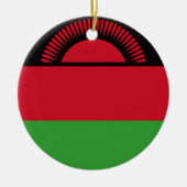 Vlag van Malawi Keramisch Ornament (Voorkant)