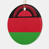 Vlag van Malawi Keramisch Ornament (Links)