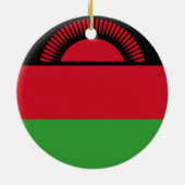 Vlag van Malawi Keramisch Ornament (Achterkant)