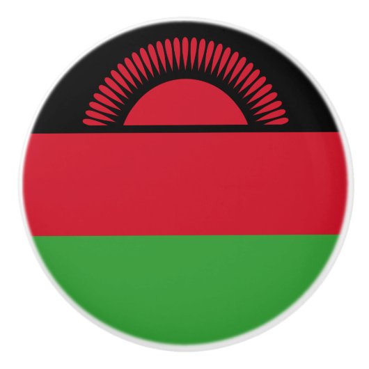 Vlag van Malawi Keramische Knop (Voorkant)