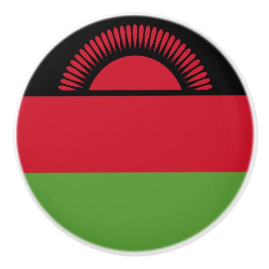 vlag van Malawi Keramische Knop (Voorkant)