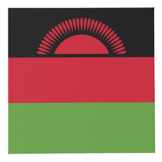vlag van Malawi Kubus (Voorkant)