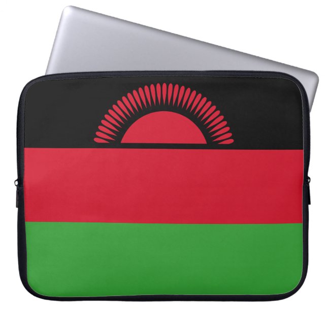 Vlag van Malawi Laptop Sleeve (Voorkant)