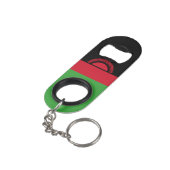 Vlag van Malawi Mini Flessenopener (Achterkant Gekanteld)