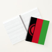 Vlag van Malawi Notitieboek (Binnen)