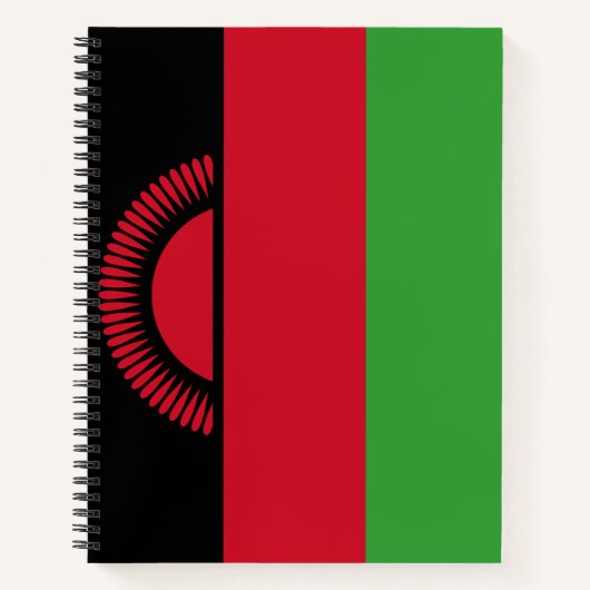 Vlag van Malawi Notitieboek (Voorkant)