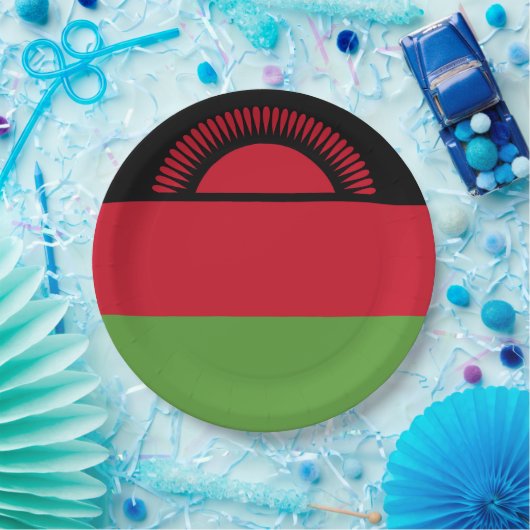 vlag van Malawi Papieren Bordje (Feest)