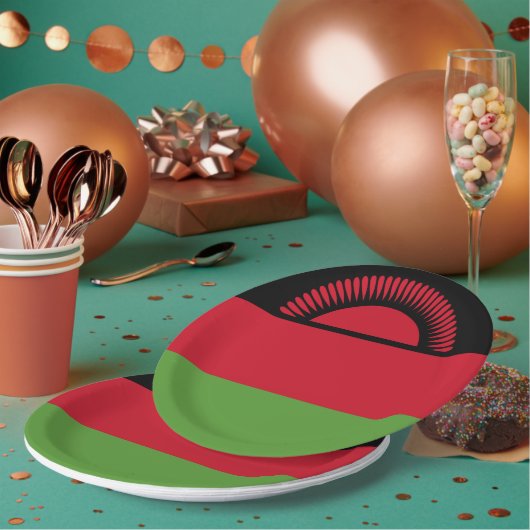 vlag van Malawi Papieren Bordje (Multi)