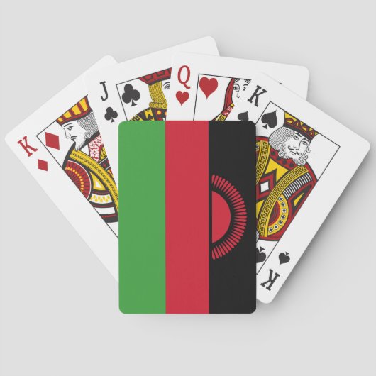 Vlag van Malawi Pokerkaarten (Achterkant)