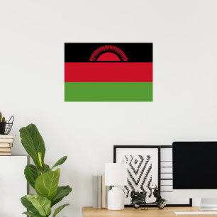Vlag van Malawi Poster