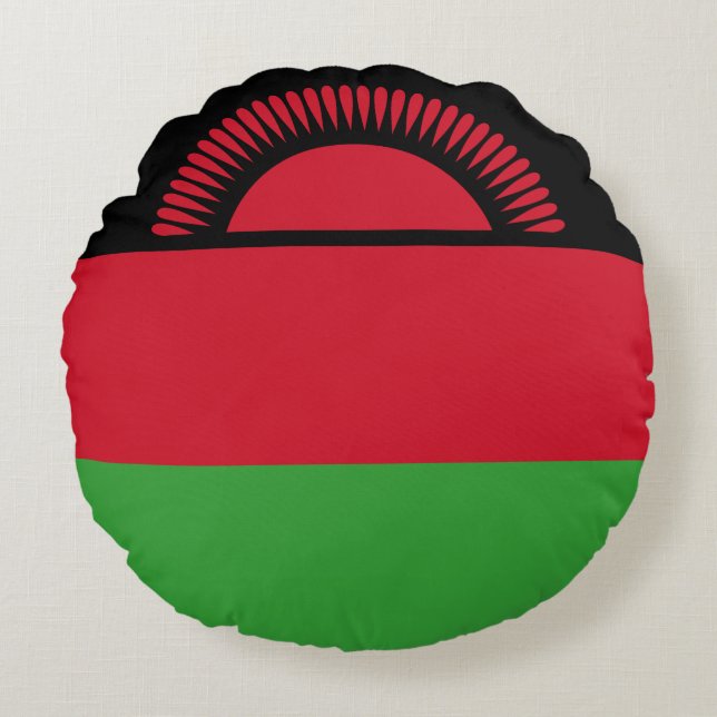 Vlag van Malawi Rond Kussen (Voorkant)