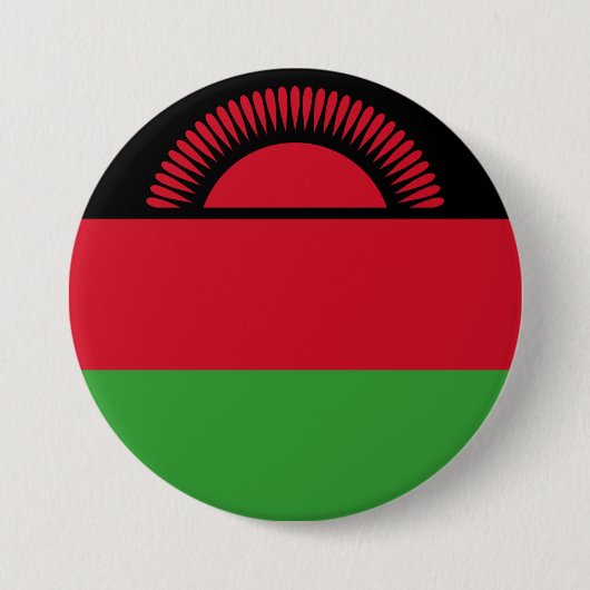 Vlag van Malawi Ronde Button 7,6 Cm (Voorkant)