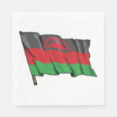 vlag van Malawi Servet (Voorkant)