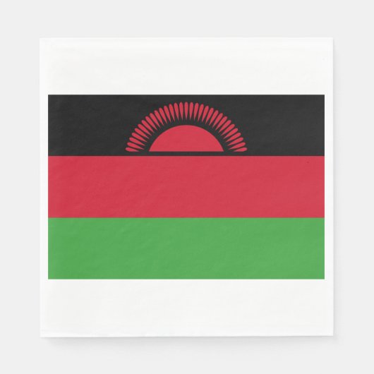 Vlag van Malawi Servet (Voorkant)