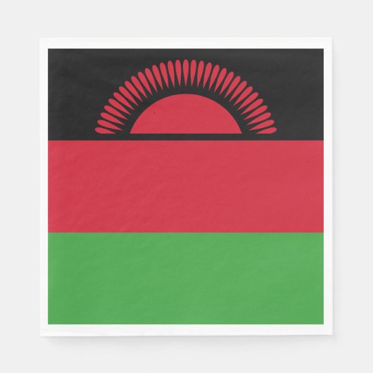 Vlag van Malawi Servet (Voorkant)