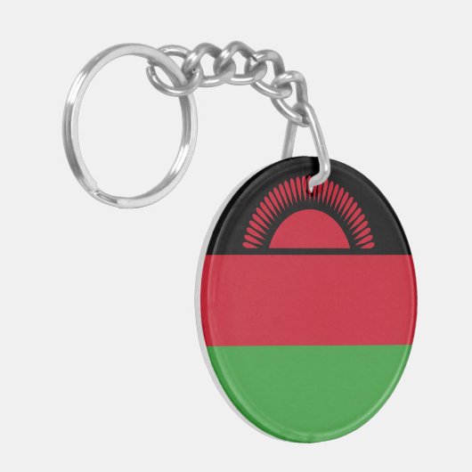 Vlag van Malawi Sleutelhanger (Voorkant Links)