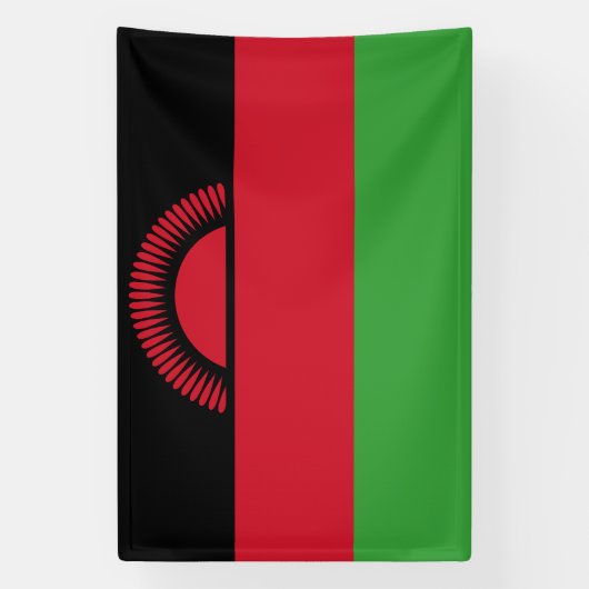 Vlag van Malawi Spandoek (Verticaal)