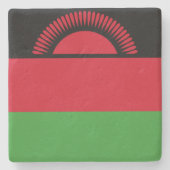Vlag van Malawi Stenen Onderzetter (Voorkant)