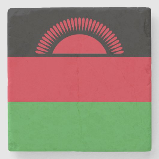 Vlag van Malawi Stenen Onderzetter (Voorkant)