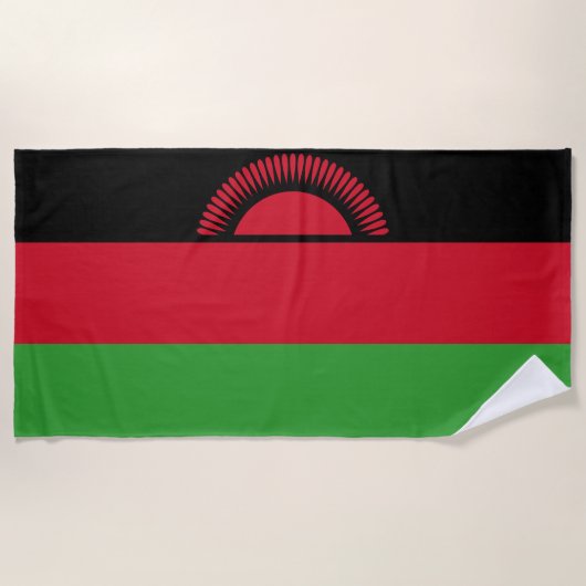Vlag van Malawi Strandlaken (Voorkant)