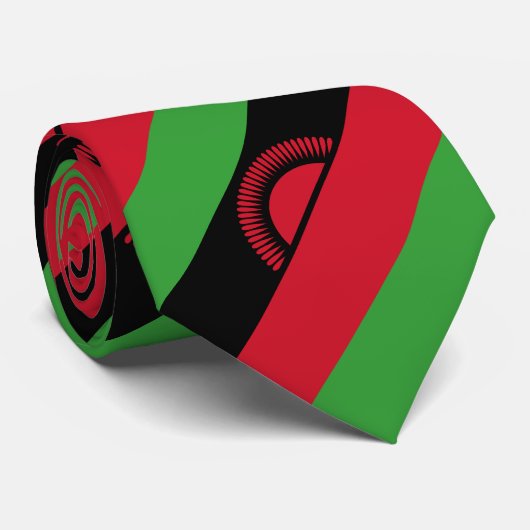 Vlag van Malawi Stropdas (Opgerold)