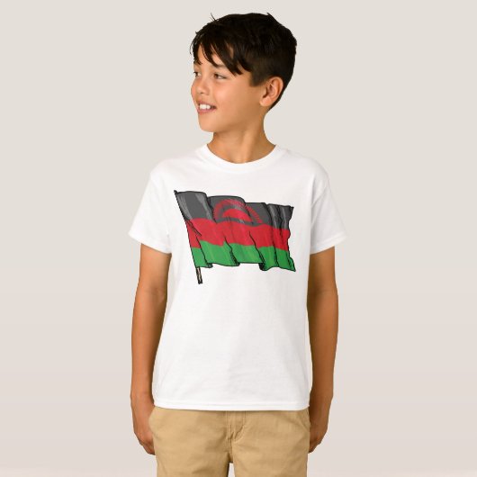 vlag van Malawi T-shirt (Voorkant volledig)