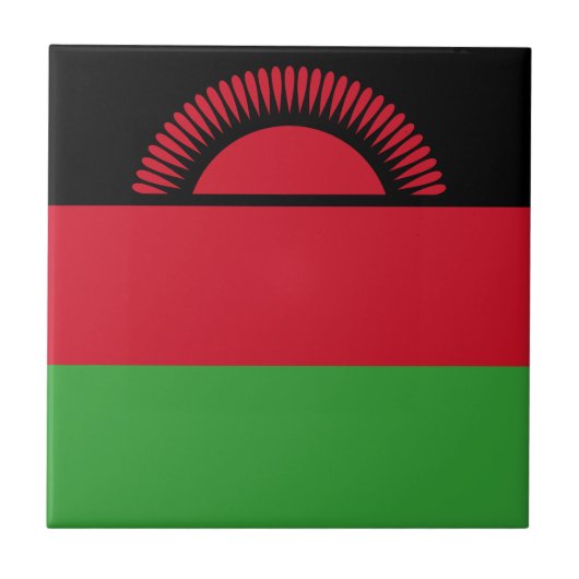 Vlag van Malawi Tegeltje (Voorkant)