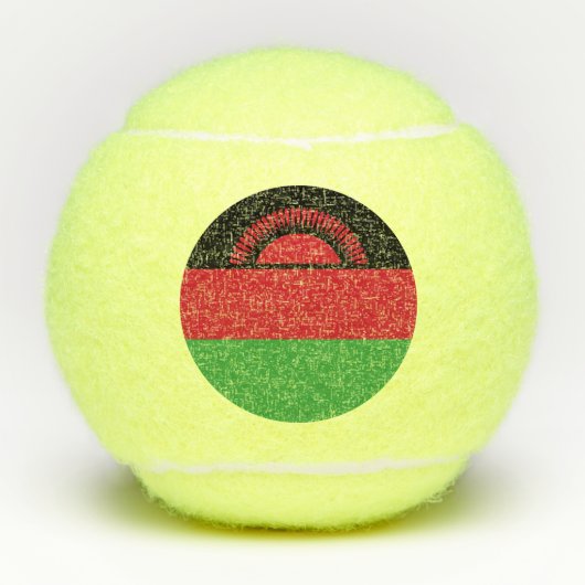 Vlag van Malawi Tennisballen (Voorkant)
