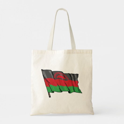 vlag van Malawi Tote Bag (Achterkant)