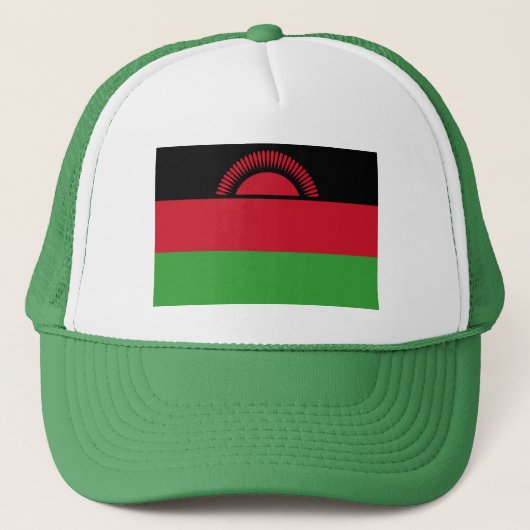 Vlag van Malawi Trucker Pet (Voorkant)