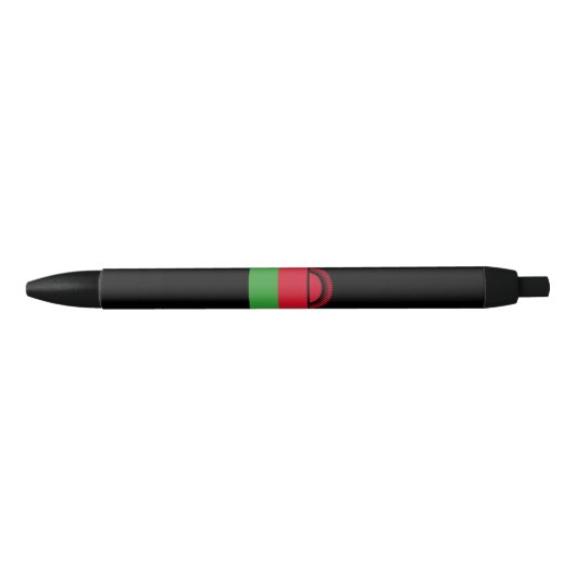 Vlag van Malawi Zwarte Inkt Pen (Voorkant)