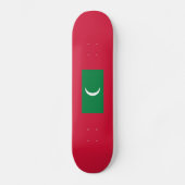 Vlag van Maldiven Persoonlijk Skateboard (Voorkant)