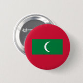 Vlag van Maldiven Ronde Button 5,7 Cm (Voorkant /achterkant)