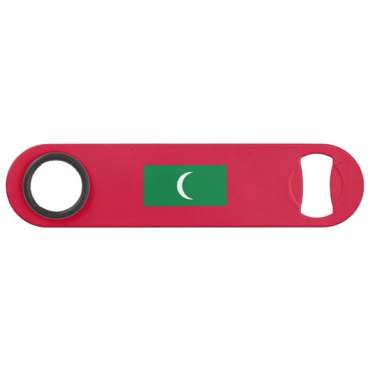Vlag van Maldiven Speed Flessenopener (Voorkant (Horizontaal))