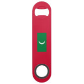 Vlag van Maldiven Speed Flessenopener (Voorkant)