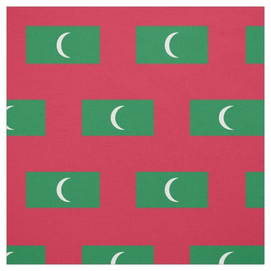 Vlag van Maldiven Stof (Swatch)