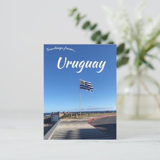 Vlag van Maldonado Uruguay Briefkaart (Staand voorkant)