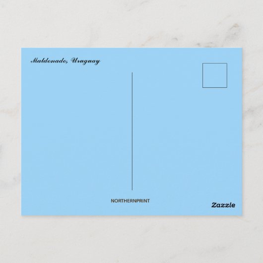 Vlag van Maldonado Uruguay Briefkaart (Achterkant)