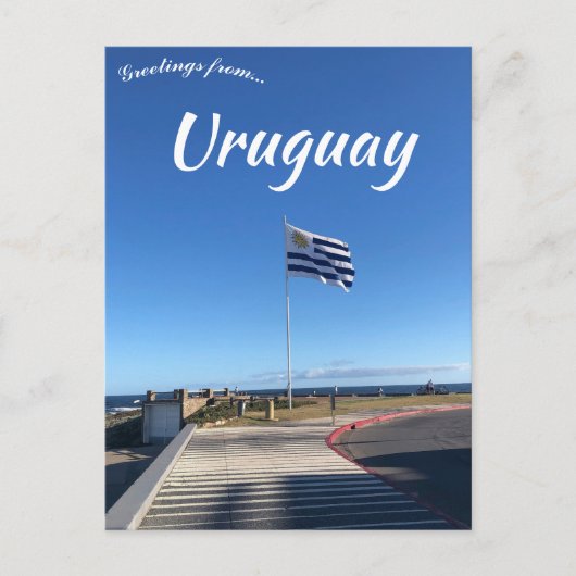 Vlag van Maldonado Uruguay Briefkaart (Voorkant)