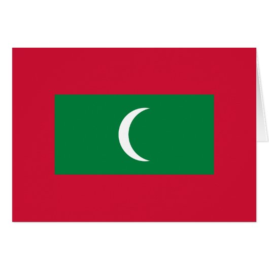 Vlag van Malediven (Voorkant Horizontaal)