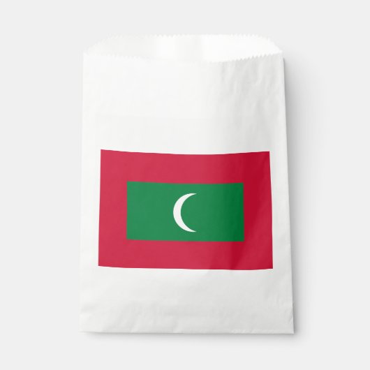 Vlag van Malediven Bedankzakje (Voorkant)