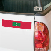 Vlag van Malediven Bumpersticker (Op Truck)