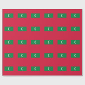Vlag van Malediven Cadeaupapier (Vlak)