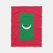 Vlag van Malediven Fleece Deken (Voorkant)